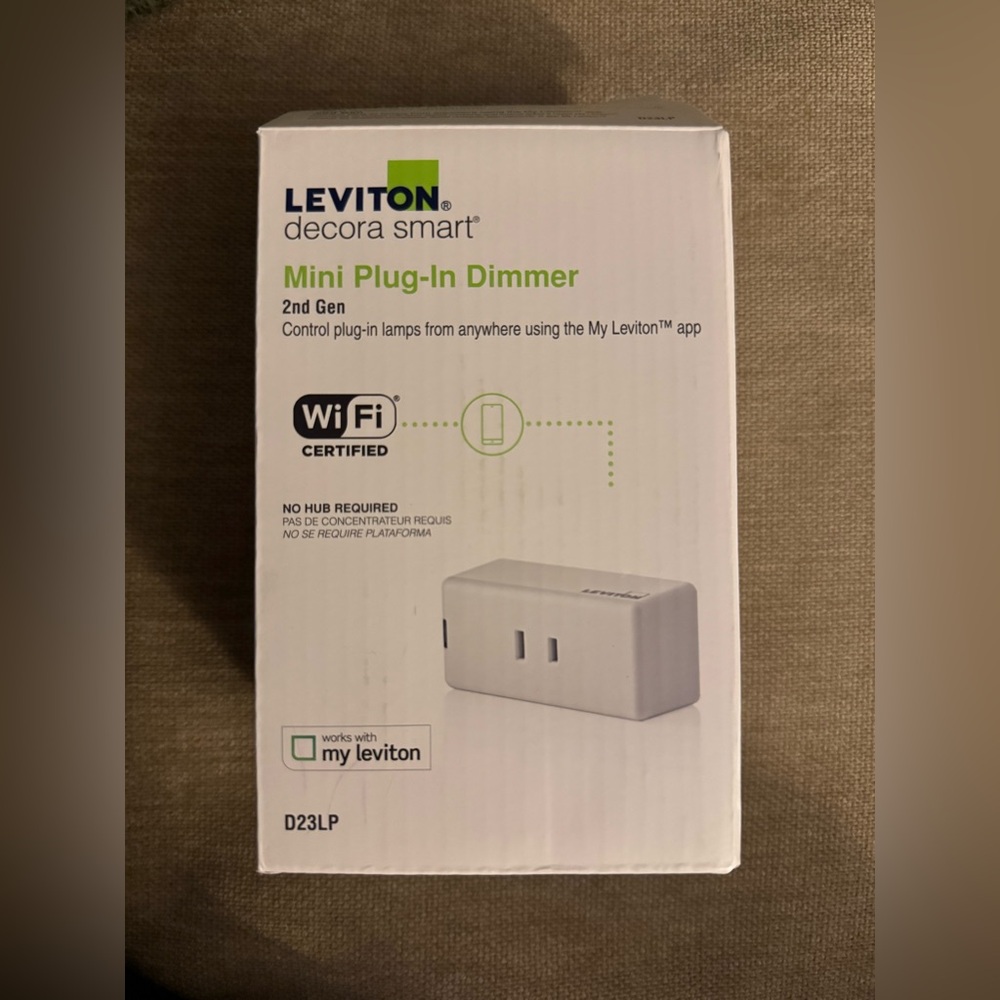 NEW Leviton decora smart Mini Plug-In Dimmer